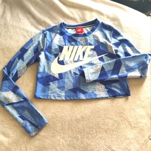 NEW Ice Blue Crop Top Gym Yoga Workout Ice Blue